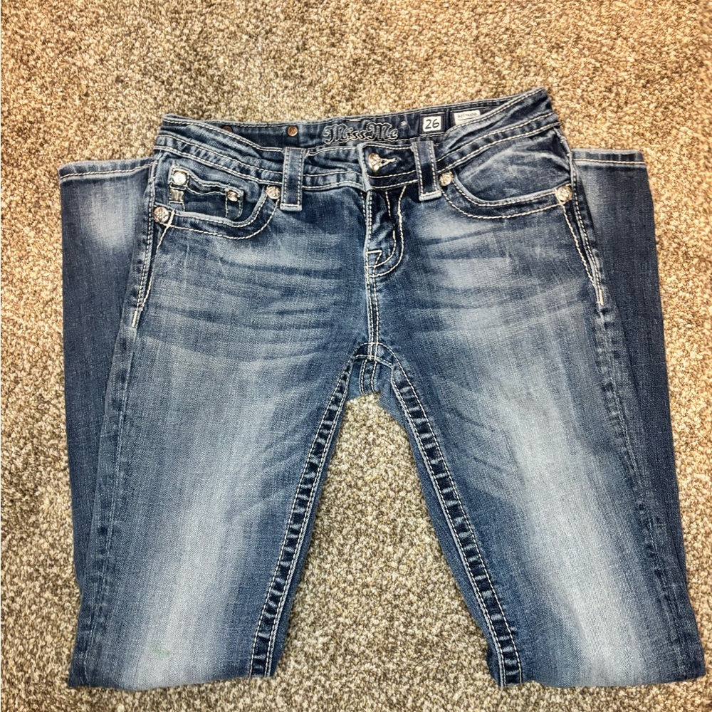 Miss Me Women’s size 26 Boyfriend Blue Denim Jeans